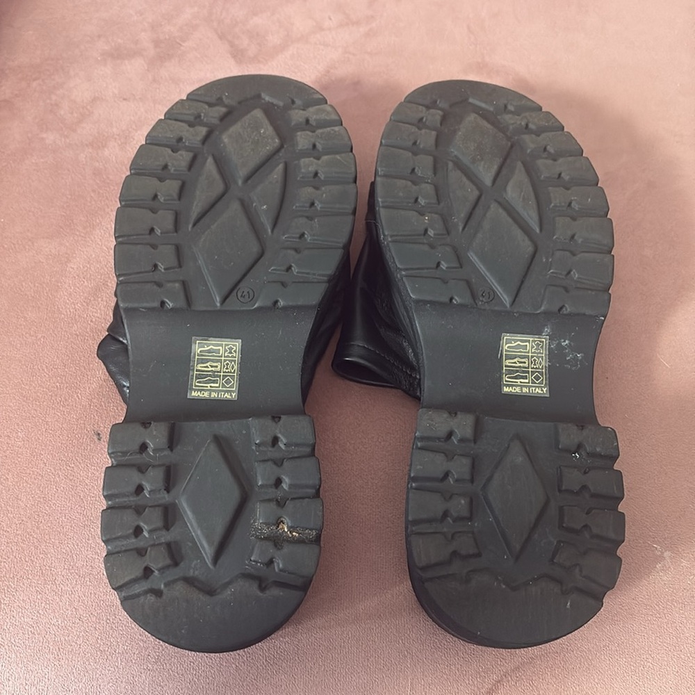 Free People Black Platform Edgy Clogs Size 41 - Picture 5 of 8